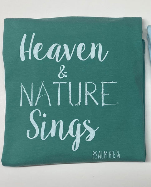 Heaven and Nature Sings Comfort Colors Long Sleeve Tee